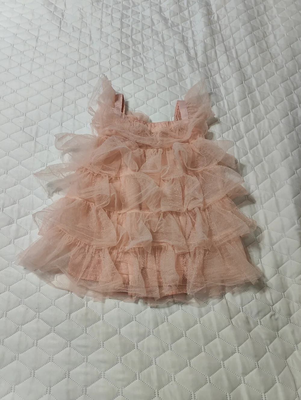 Gap x Loveshackfancy Pink Ruffle Dress Girls Size 4T